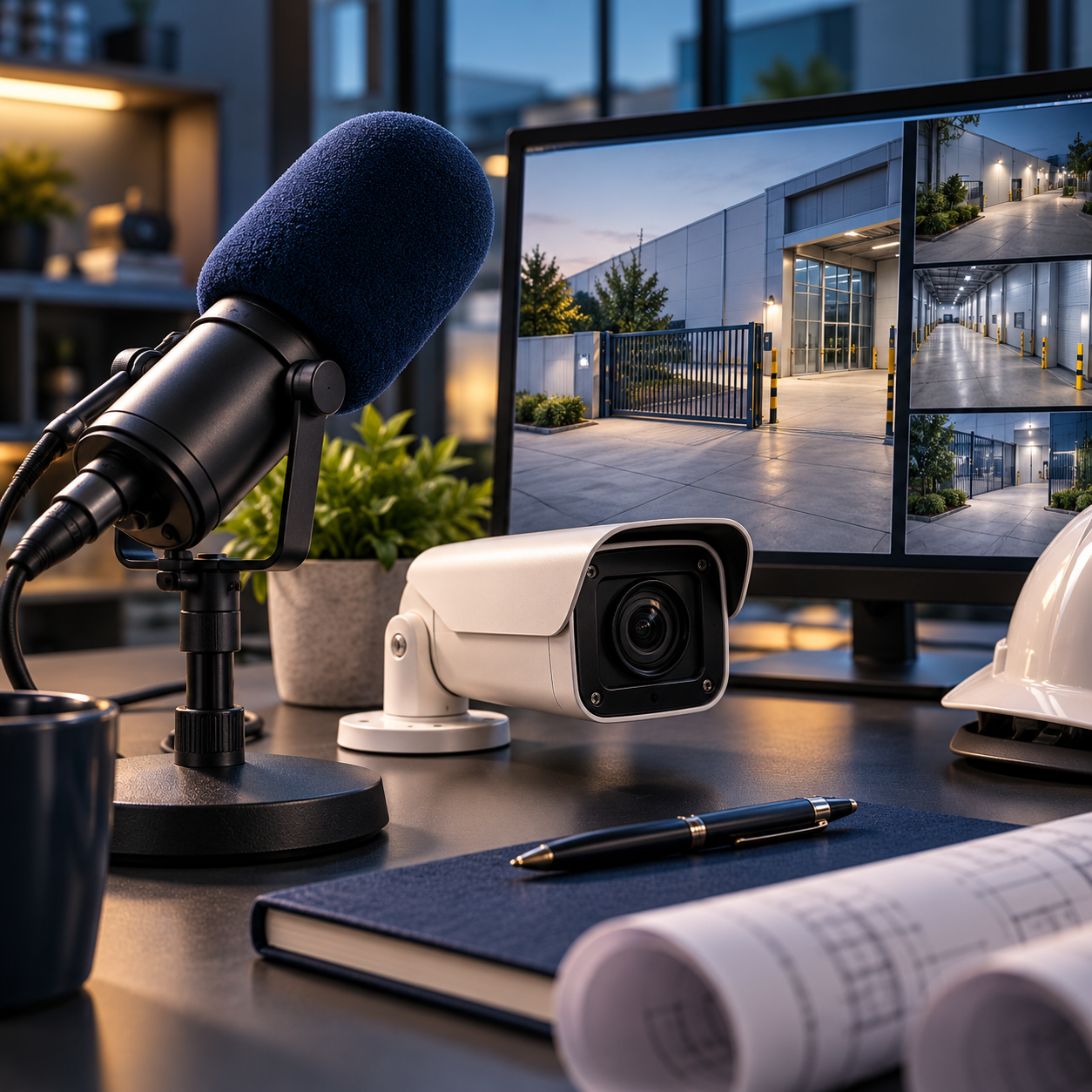 Micrófono y sistema de videovigilancia